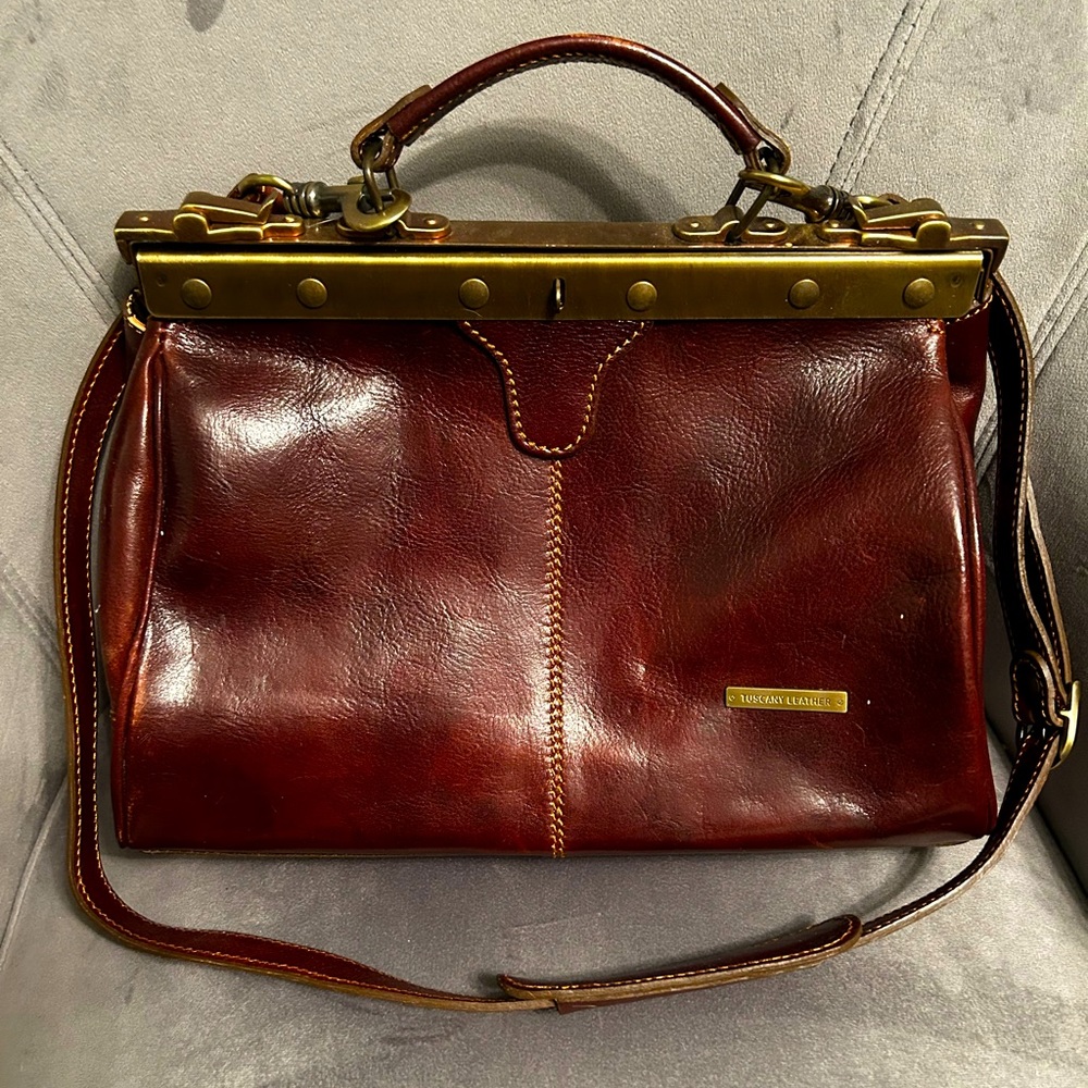 Leather Satchel from Tuscany.